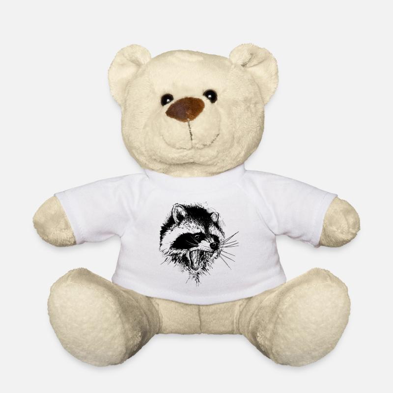 Raton laveur - Nounours - blanc