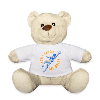 Witziger Torwart Spruch - Teddy - Weiß - Vorne