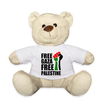 Free gaza Free palestine - Teddy Bear - white - Front