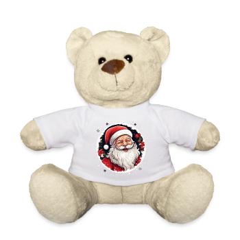 Lustiger Weihnachtsmann zu Weihnachten - Teddy - Weiß - Vorne