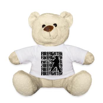 Pompier - Nounours - blanc - Devant