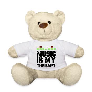music is my therapy - Teddy Bear - white - Front