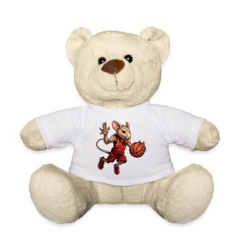 Basketball Ratte - Teddy - Weiß - Vorne