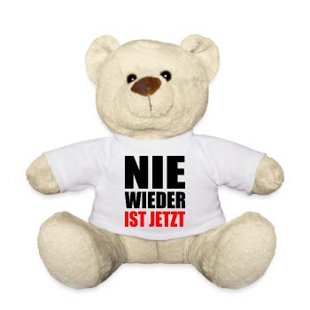 Nie wieder ist jetzt - Teddy - Weiß - Vorne