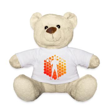 Krafttraining Cardio Gewichtheben Ausdauertraining - Teddy - Weiß - Vorne