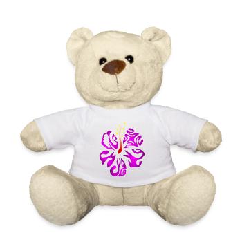 KIANA (violet) - Nounours - blanc - Devant