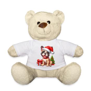 Cadeaux de bouledogue français - Nounours - blanc - Devant