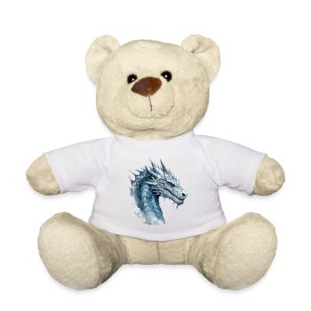 Dragon, Dragon Head, Fantasy, Magic, Mysticism, Creature - Teddy Bear - white - Front