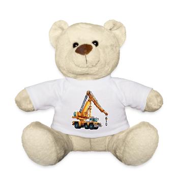 Grue / de chantier / treuil / système de grue - Nounours - blanc - Devant