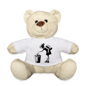 Style artistique urbain Swastika Trash - Nounours - blanc - Devant