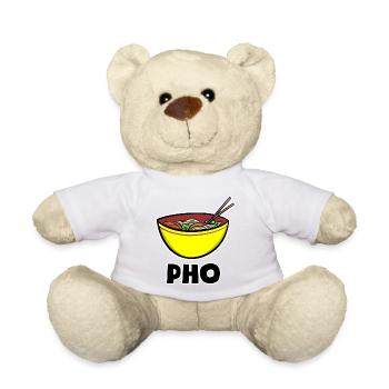Vietnam Viet Pho Noodles Vietnamese I Gift - Teddy Bear - white - Front