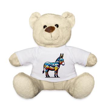 Esel, Schnuller, Maultier - Teddy - Weiß - Vorne