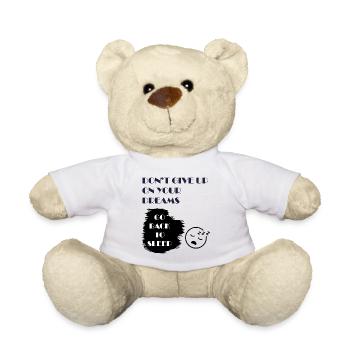 Funny Motivational t-shirt - Teddy Bear - white - Front