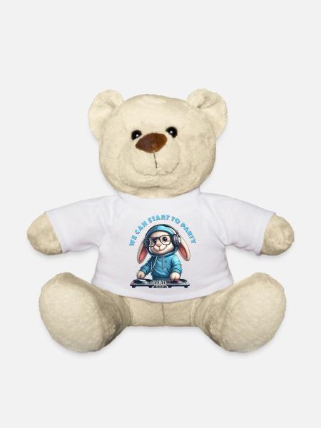 we can start to party - Teddy - Weiß
