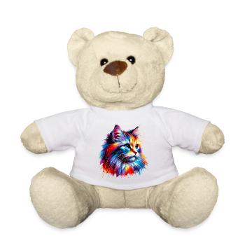 Cat - Teddy Bear - white - Front