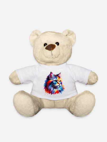 Katze - Teddy - Weiß