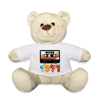 1971 Retro Musikkassette - Teddy - Weiß - Vorne