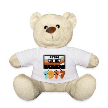 1977 Retro-Musikkassette - Teddy - Weiß - Vorne