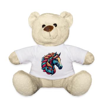 Cheval - Nounours - blanc - Devant