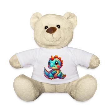 Dinosaur - Teddy Bear - white - Front