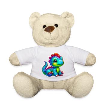 Dinosaur - Teddy Bear - white - Front