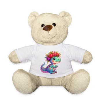 Dinosaur - Teddy Bear - white - Front