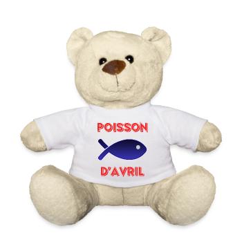APRIL FOOL - Teddy Bear - white - Front