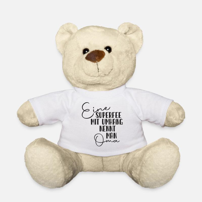 Granny Superfee Saying - Teddy Bear - white
