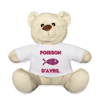 APRIL FOOL - Teddy Bear - white - Front