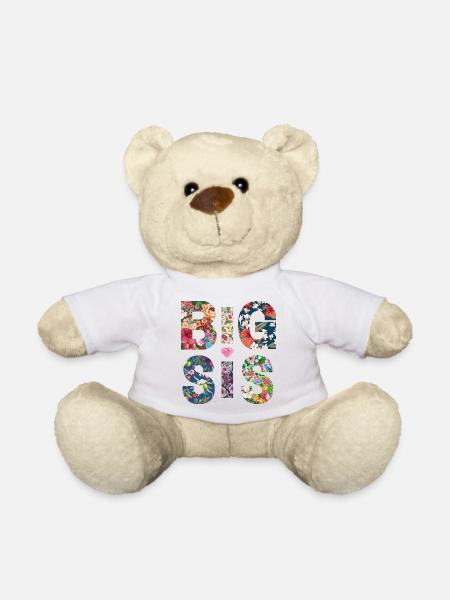 BIG SIS - Sister - Große Schwester - Partnerlook - Teddy - Weiß