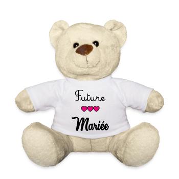 Junggesellinnenabschied. HOCHZEIT. TEAM BRAUT. ZUKÜNFTIGE BRAUT - Teddy - Weiß - Vorne
