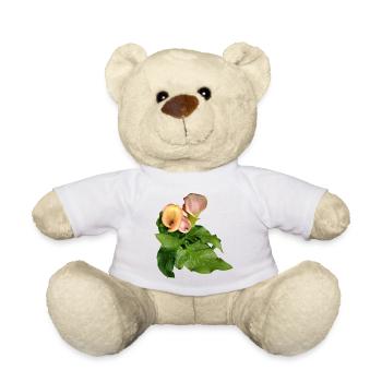 Calla Lily Flowers in Green - Teddy Bear - white - Front