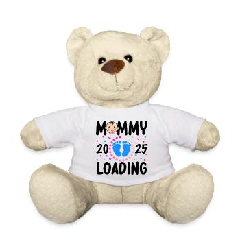 Maman chargement 2025, Maman chargement 2025 - Nounours - blanc - Devant