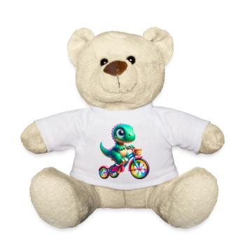 Dino Tricycle pour Enfants Garçon Fille Dinosaure - Nounours - blanc - Devant