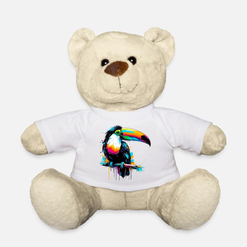 Toucan - Teddy Bear - white