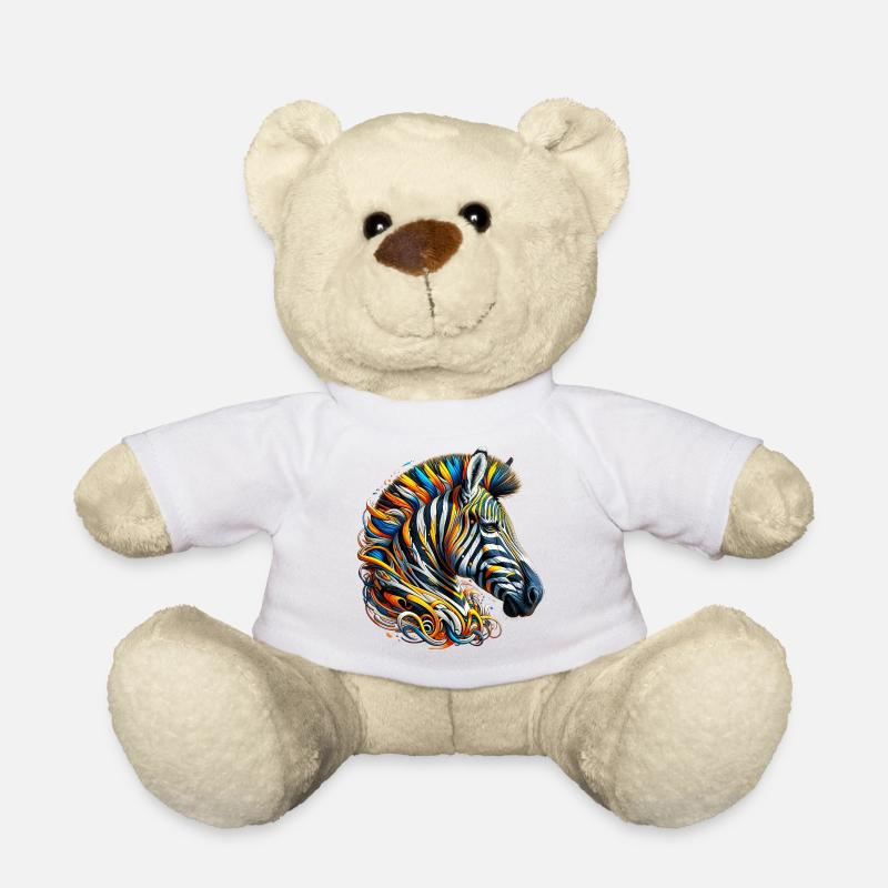 Zebra - Teddy - Weiß