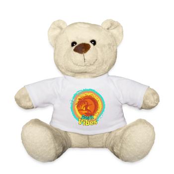 Beach Surfing Sunset Design - Teddy Bear - white - Front