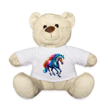Cheval - Nounours - blanc - Devant