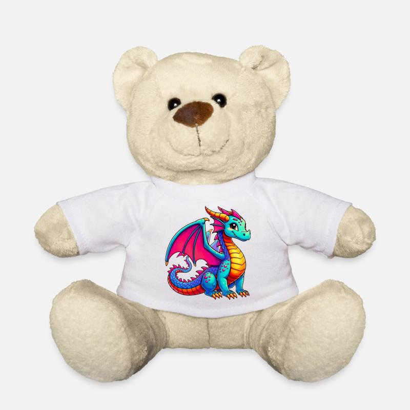 Drache - Teddy - Weiß