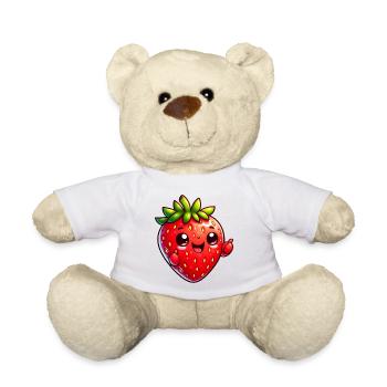 Fraise Fraises - Nounours - blanc - Devant