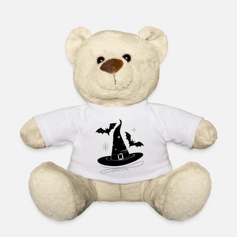 Hexenhut Fledermaus Walpurgisnacht - Teddy - Weiß