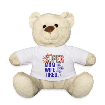 SUPER MAMA - Teddy - Weiß - Vorne