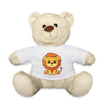 lion lion bébé bébé enfant enfantin mignon mignon - Nounours - blanc - Devant