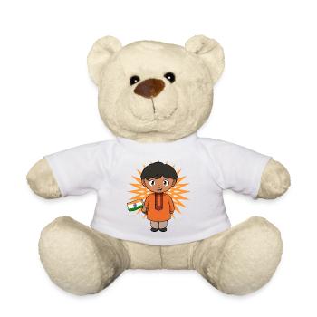 India Indian Hindu Pride Flag Country I Gift - Teddy Bear - white - Front