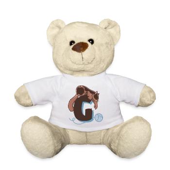 Lettre G du chat - Nounours - blanc - Devant