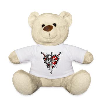 Cœur courageux - Nounours - blanc - Devant