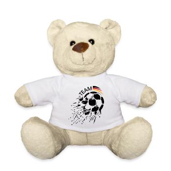 Soccer Team Germany Ball Explosion Logo icon - Teddy Bear - white - Front