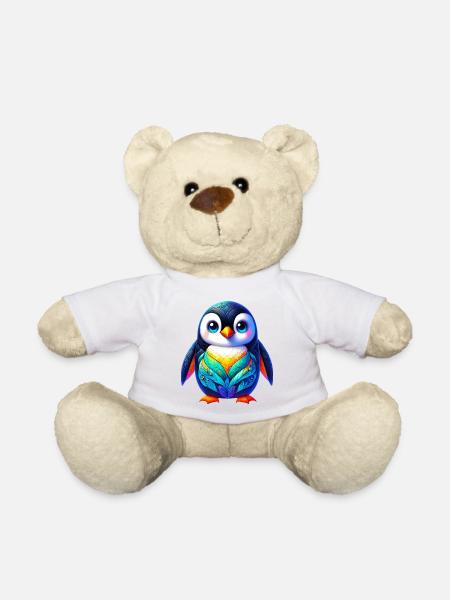Pinguin - Teddy - Weiß