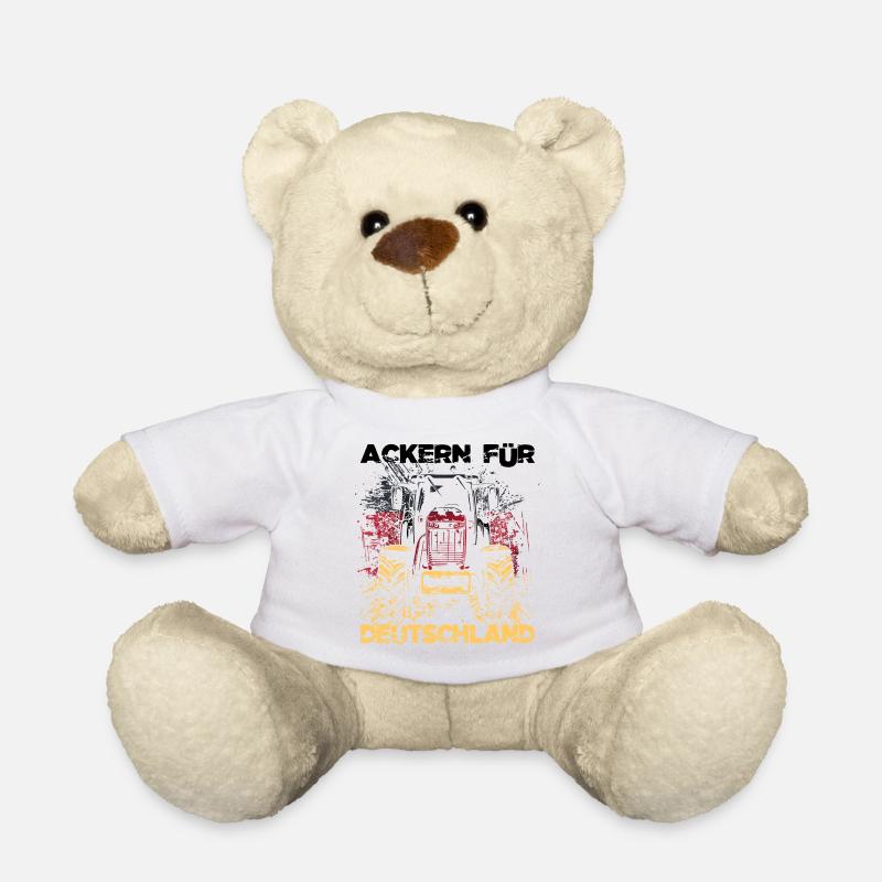 Traktor Flagge Deutschland - Teddy - Weiß