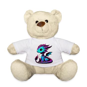 Dragon - Teddy Bear - white - Front